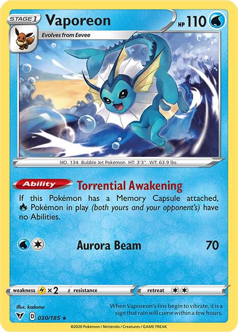 Vaporeon 030/185 (SWSH04: Vivid Voltage)  | Good Games Morley