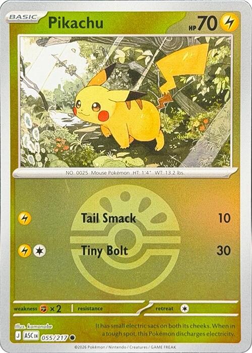 Pikachu 055/217 (ME: Ascended Heroes)  - Friend Ball Holofoil | Good Games Morley
