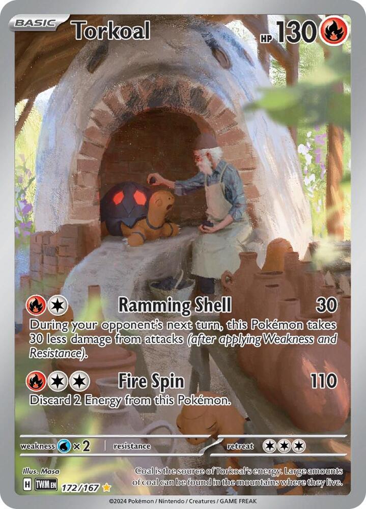 Torkoal 172/167 (SV06: Twilight Masquerade)  - Holofoil | Good Games Morley
