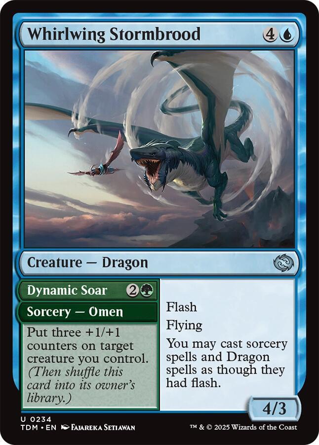 Whirlwing Stormbrood // Dynamic Soar 234 (Tarkir: Dragonstorm)  - Foil | Good Games Morley