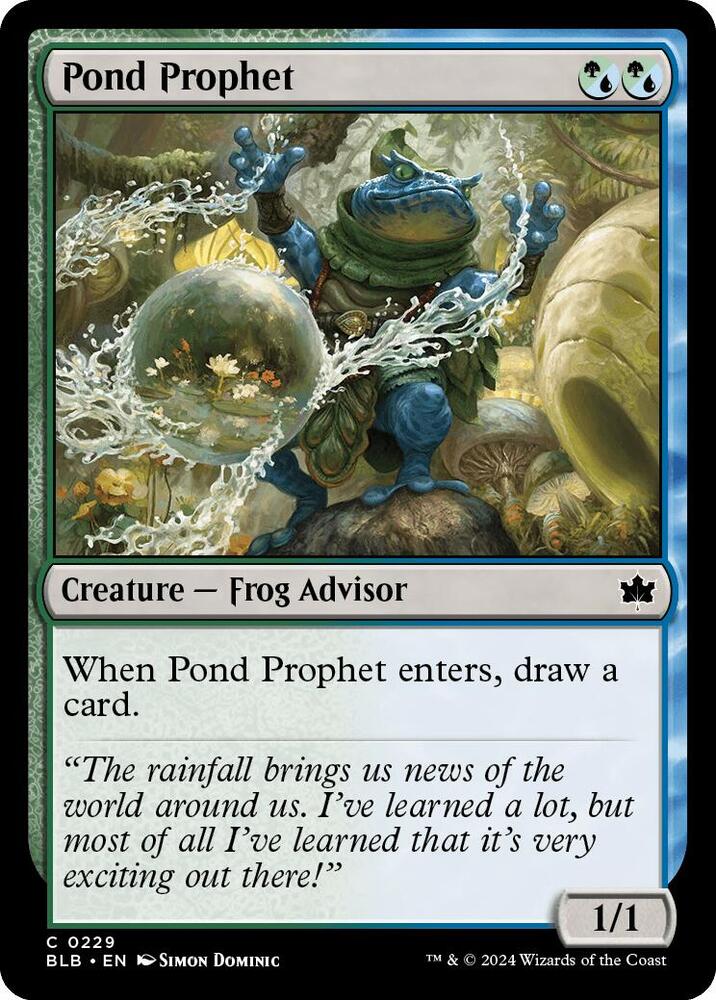 Pond Prophet 229 (Bloomburrow)  - Foil | Good Games Morley