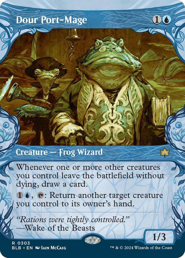 Dour Port-Mage 303 (Bloomburrow)  - Showcase Foil | Good Games Morley