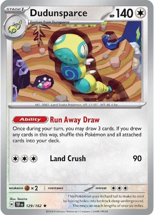 Dudunsparce 129/162 (SV05: Temporal Forces)  - Holofoil | Good Games Morley