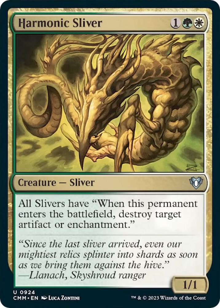 Harmonic Sliver 924/451 (Commander Masters)  | Good Games Morley