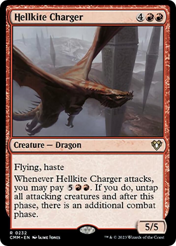 Hellkite Charger 232/451 (Commander Masters)  - Foil | Good Games Morley