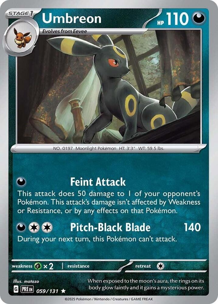 Umbreon 059/131 (SV: Prismatic Evolutions)  - Holofoil | Good Games Morley