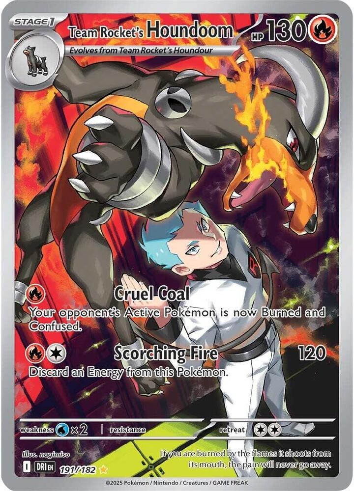 Team Rocket's Houndoom 191/182 (SV10: Destined Rivals)  - Holofoil | Good Games Morley