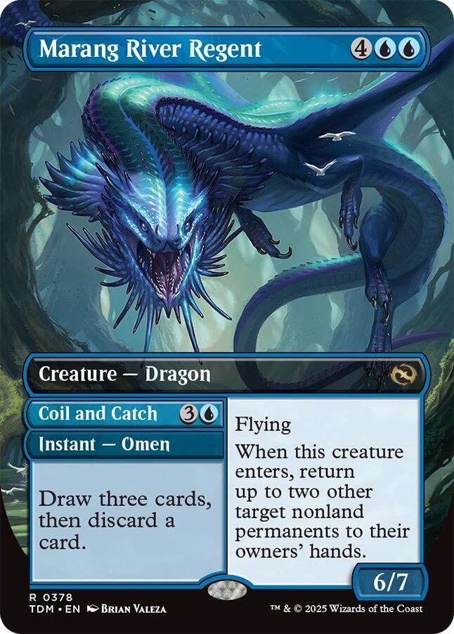 Marang River Regent // Coil and Catch 378 (Tarkir: Dragonstorm)  - Borderless | Good Games Morley