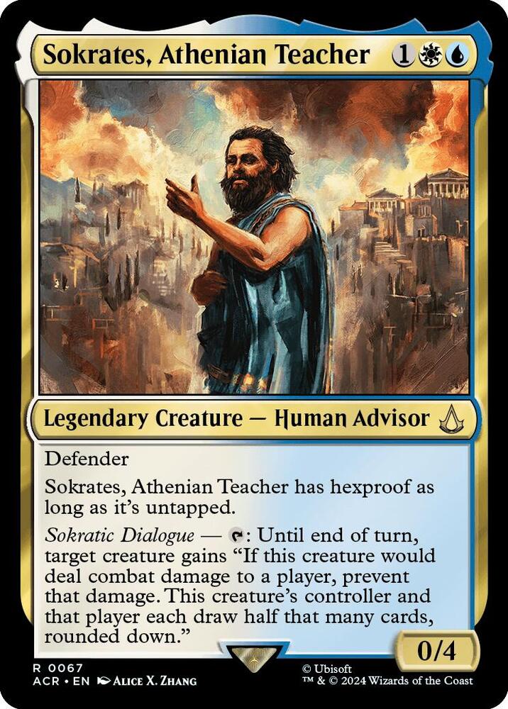 Sokrates, Athenian Teacher 67/110 (Universes Beyond: Assassin's Creed)  - Foil | Good Games Morley