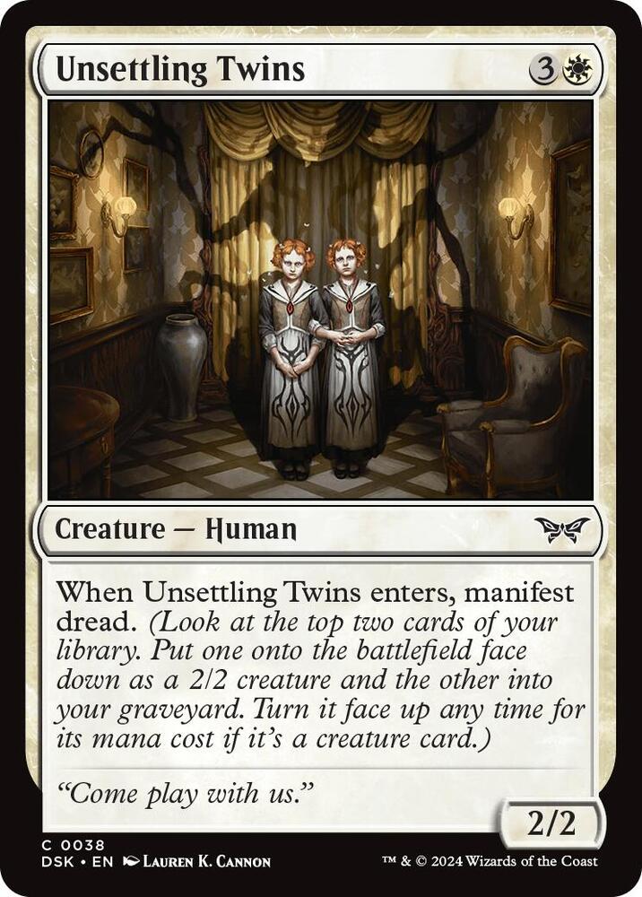 Unsettling Twins 38/286 (Duskmourn: House of Horror)  | Good Games Morley