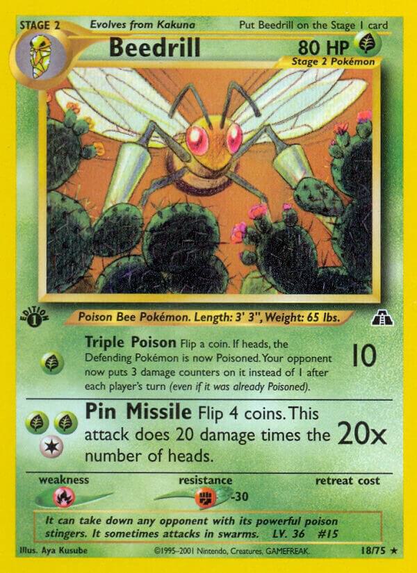 Beedrill 18/75 (Neo Discovery)  - 1st Edition | Good Games Morley