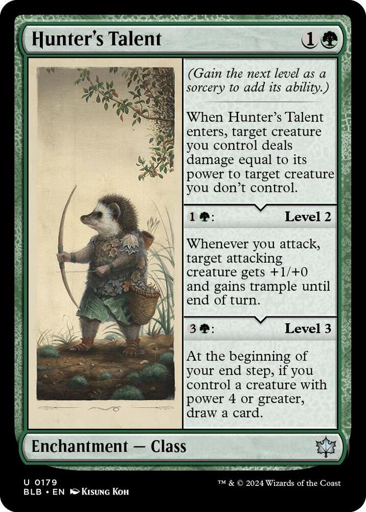 Hunter's Talent 179 (Bloomburrow)  - Foil | Good Games Morley