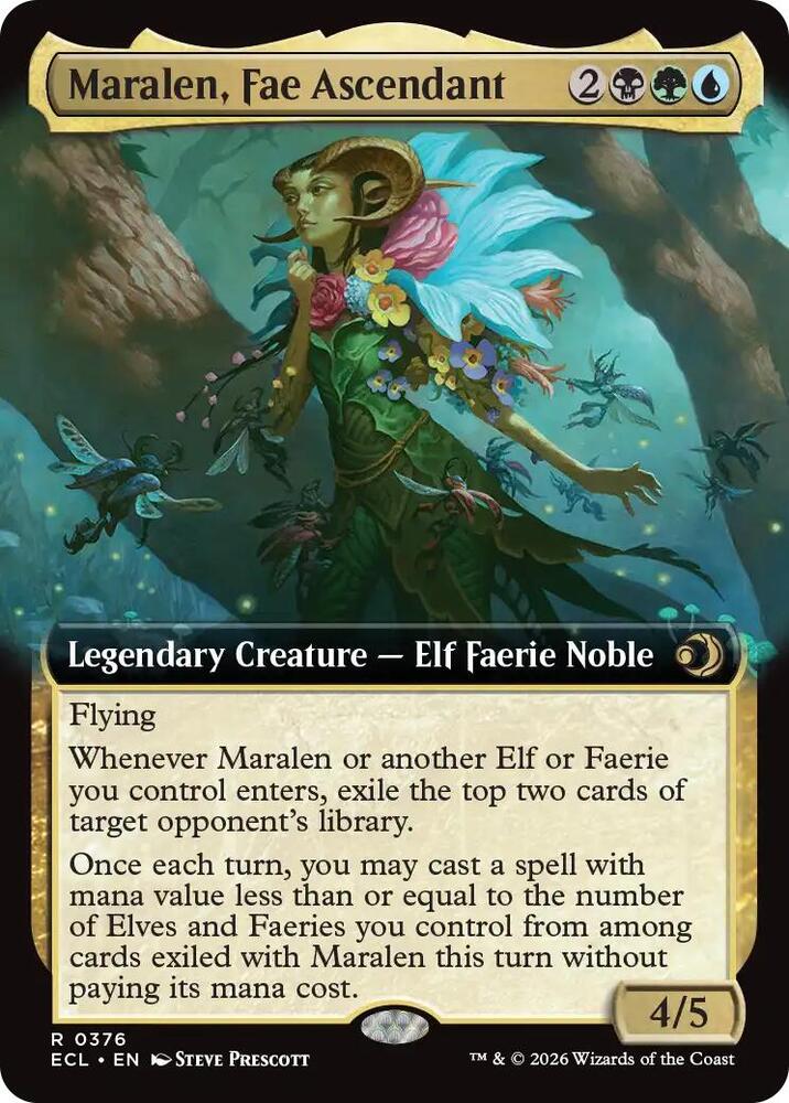 Maralen, Fae Ascendant 376 (Lorwyn Eclipsed)  - Extended Art | Good Games Morley