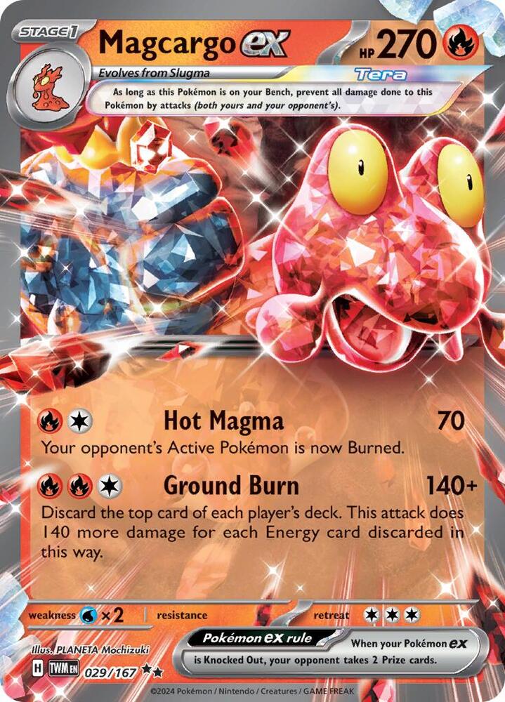 Magcargo ex 029/167 (SV06: Twilight Masquerade)  - Holofoil | Good Games Morley