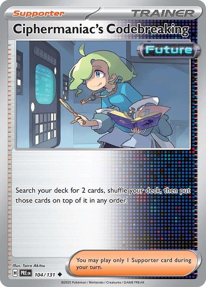Ciphermaniac's Codebreaking 104/131 (SV: Prismatic Evolutions)  | Good Games Morley