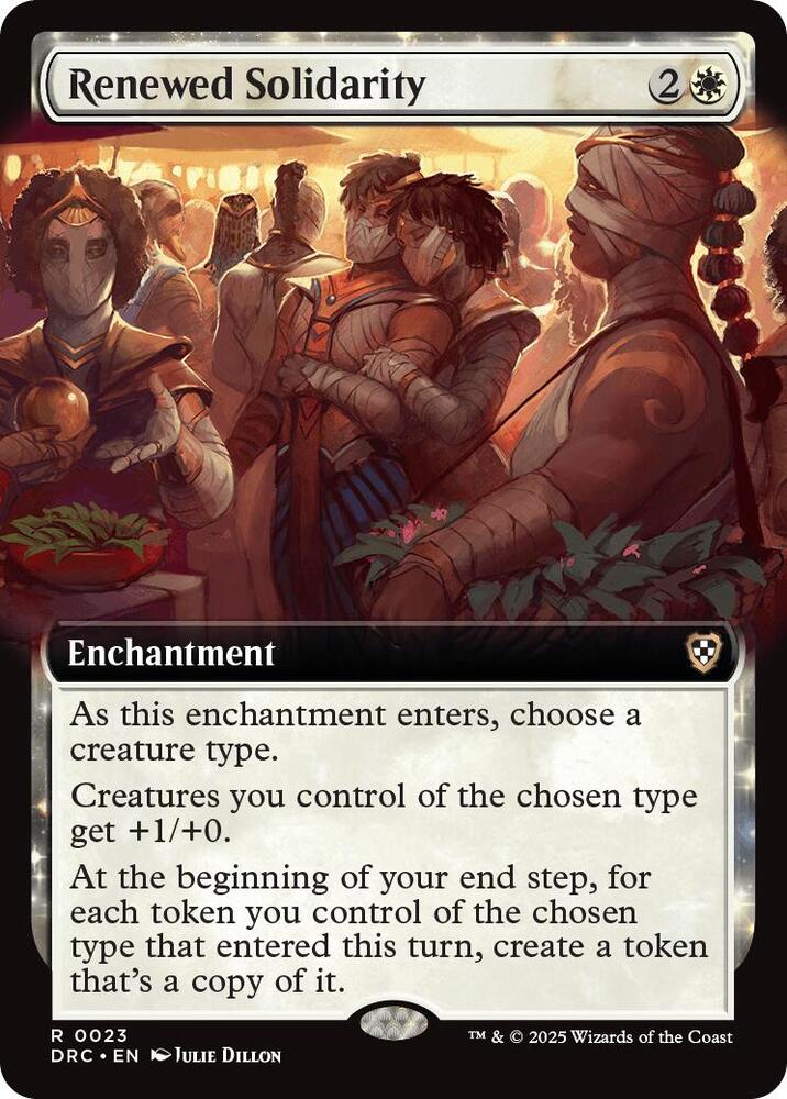 Renewed Solidarity 23/187 (Commander: Aetherdrift)  - Extended Art | Good Games Morley