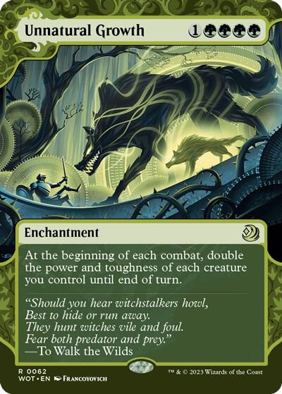 Unnatural Growth 62 (Wilds of Eldraine: Enchanting Tales)  - Showcase | Good Games Morley