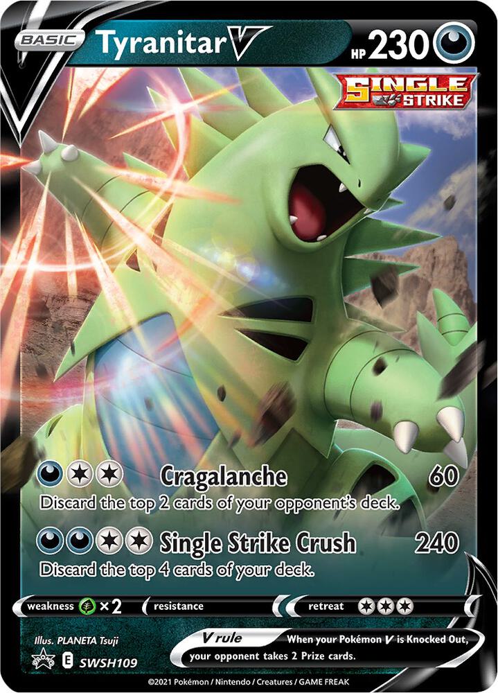 Tyranitar V SWSH109 (SWSH: Sword & Shield Promo Cards)  - Holofoil | Good Games Morley