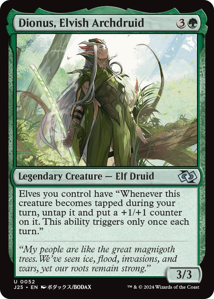 Dionus Elvish Archdruid Anime 52 (Foundations Jumpstart)  | Good Games Morley