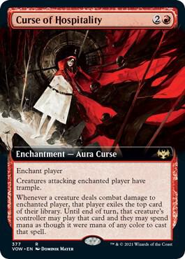 Curse of Hospitality Extended Art 377 (Innistrad: Crimson Vow)  | Good Games Morley