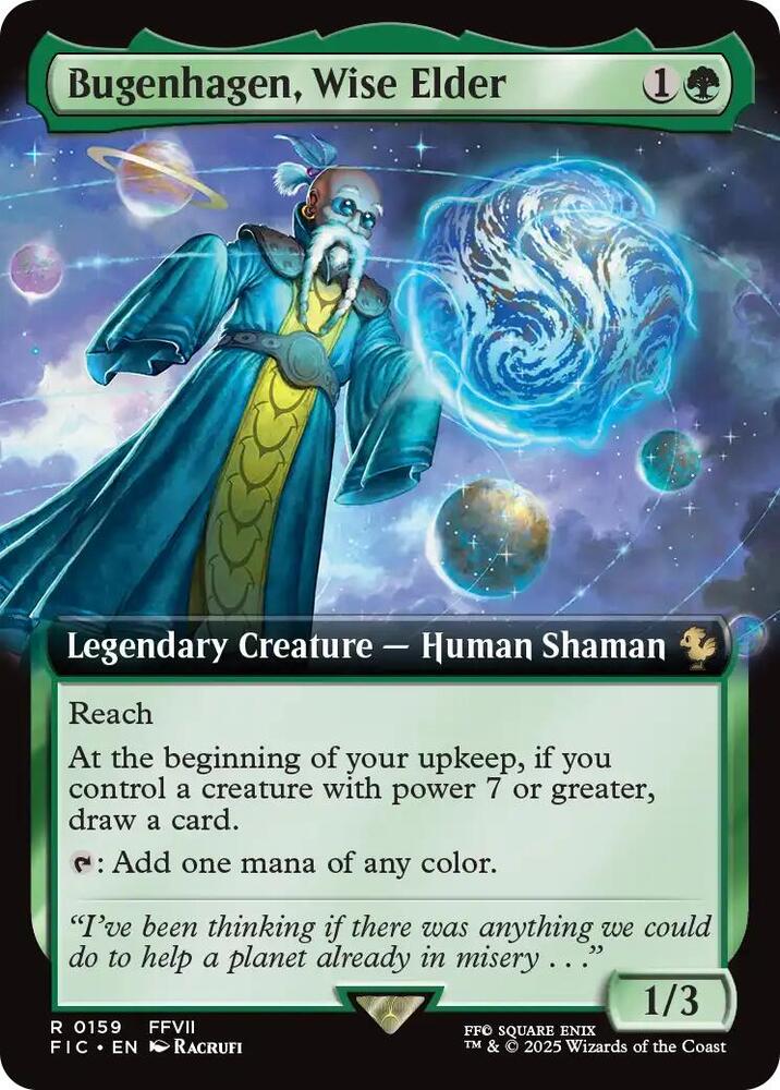 Bugenhagen, Wise Elder 159 (Commander: FINAL FANTASY)  - Extended Art Foil | Good Games Morley