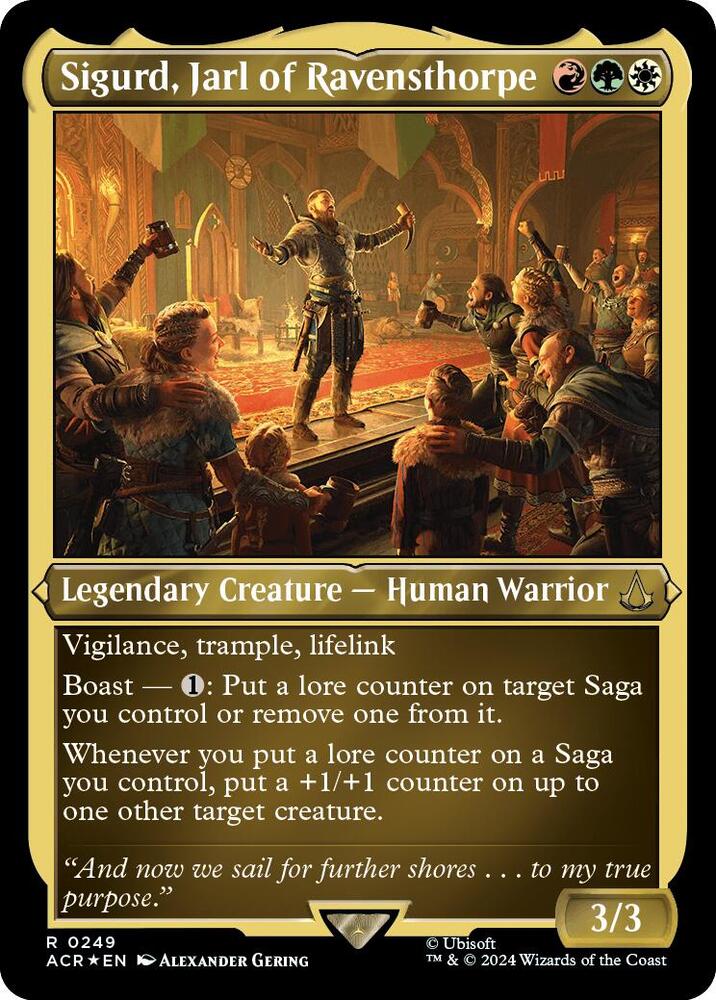Sigurd, Jarl of Ravensthorpe 249 (Universes Beyond: Assassin's Creed)  - Etched Foil | Good Games Morley
