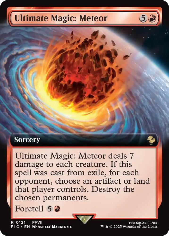 Ultimate Magic: Meteor 121 (Commander: FINAL FANTASY)  - Extended Art | Good Games Morley