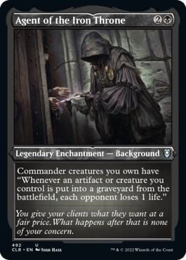 Agent of the Iron Throne 492 (Commander Legends: Battle for Baldur's Gate)  - Etched Foil | Good Games Morley
