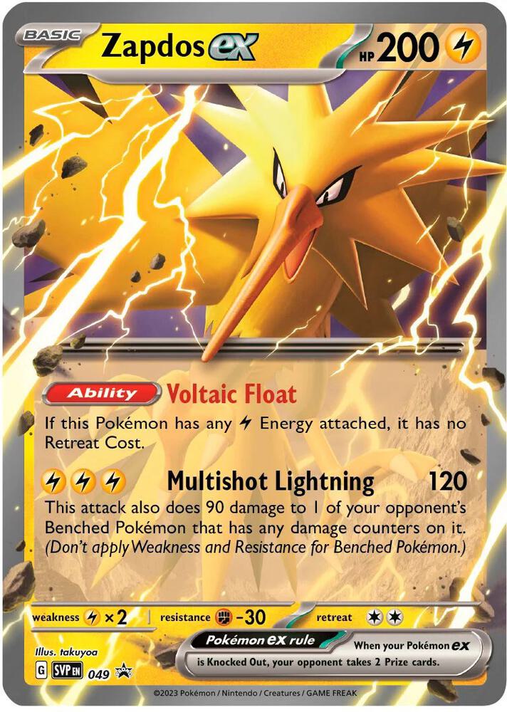 Zapdos ex 049 (SV: Scarlet & Violet Promo Cards)  - Holofoil | Good Games Morley