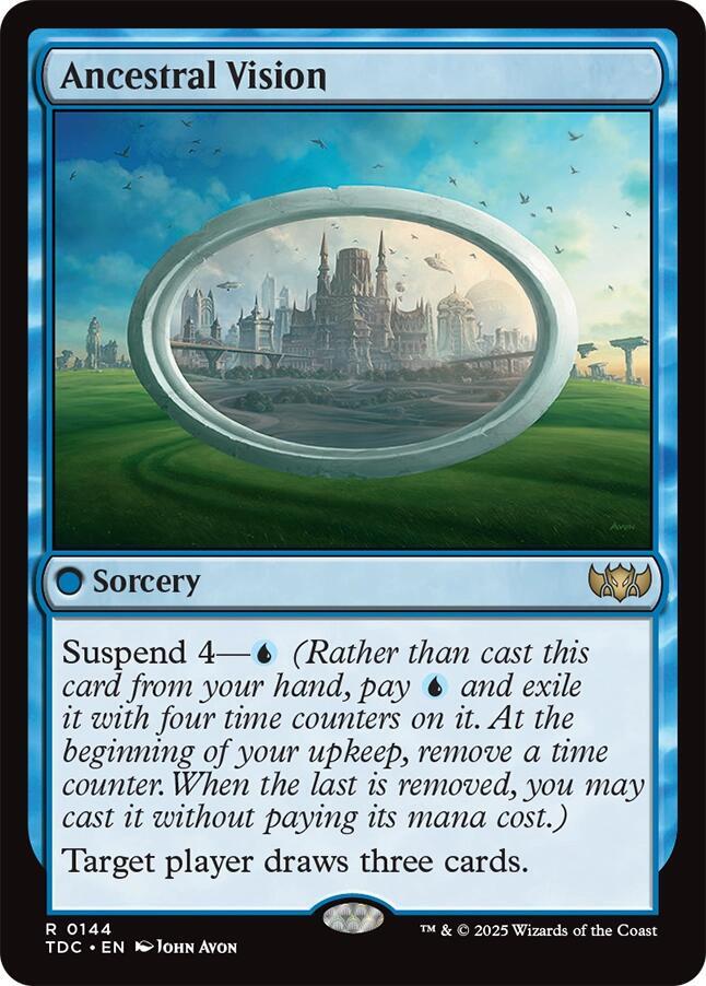 Ancestral Vision 144 (Commander: Tarkir: Dragonstorm)  | Good Games Morley