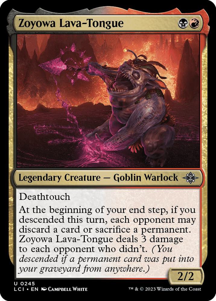 Zoyowa, Lava-Tongue 245/291 (The Lost Caverns of Ixalan)  - Foil | Good Games Morley