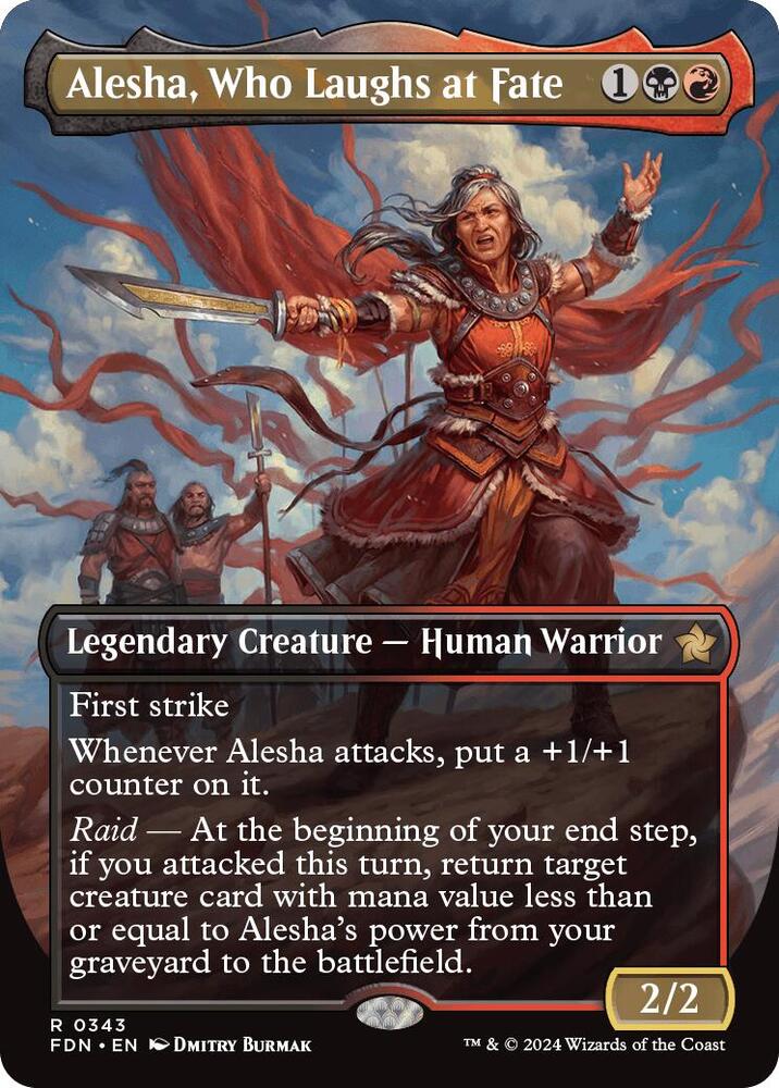 Alesha, Who Laughs at Fate 343 (Foundations)  - Borderless | Good Games Morley