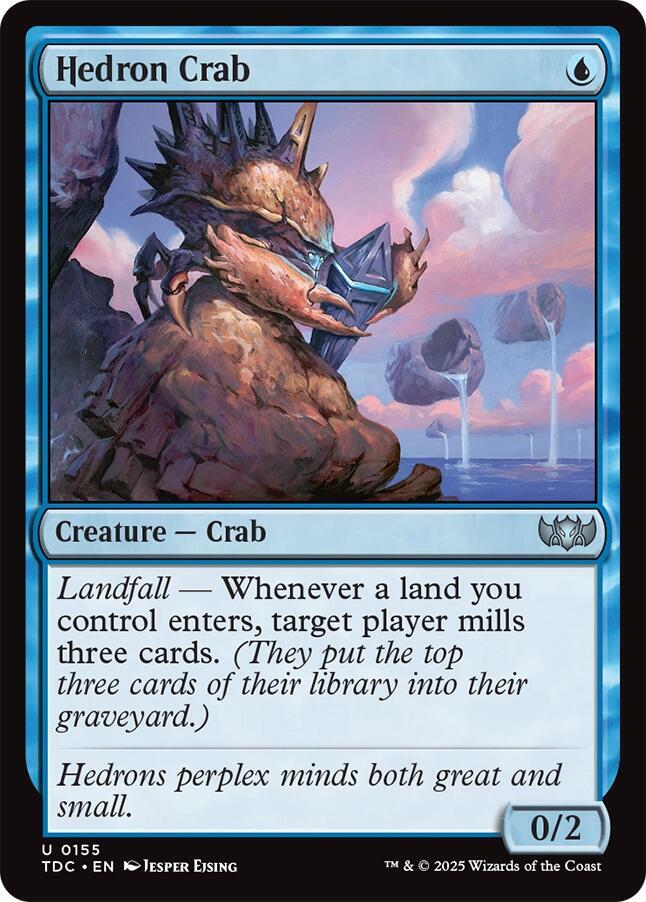 Hedron Crab 155 (Commander: Tarkir: Dragonstorm)  | Good Games Morley