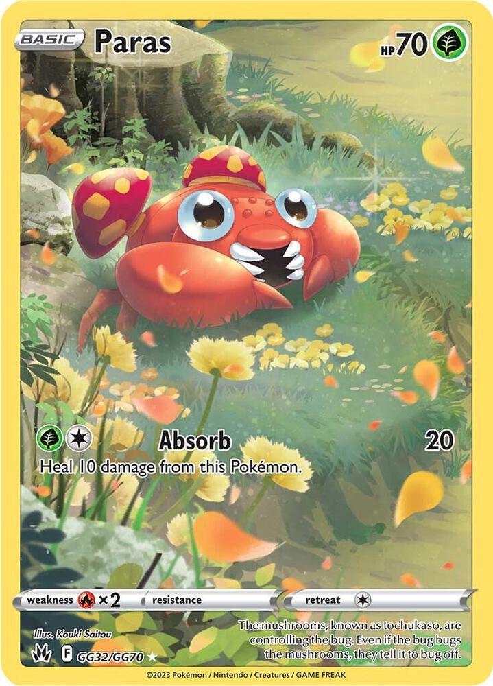 Paras GG32/GG70 (SWSH: Crown Zenith: Galarian Gallery)  - Holofoil | Good Games Morley