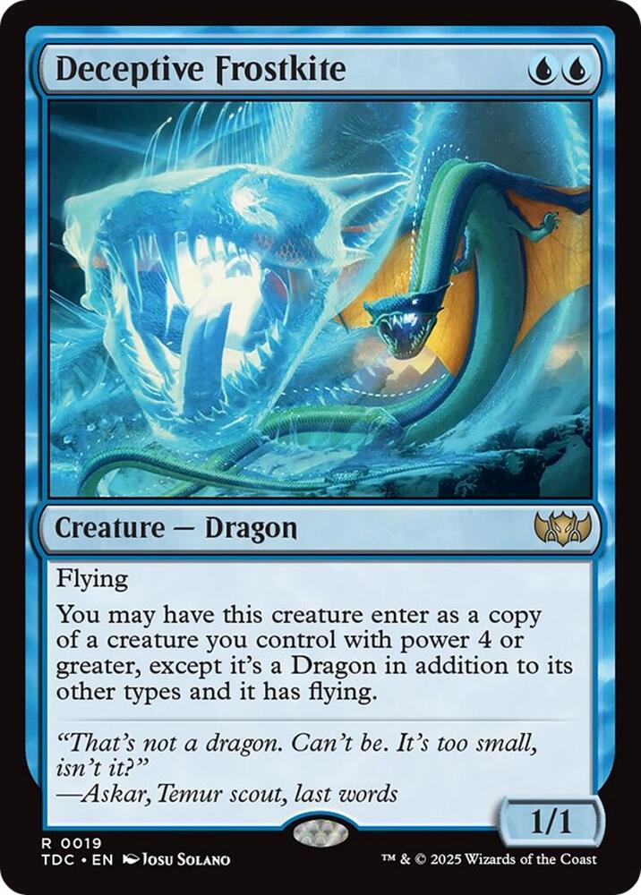 Deceptive Frostkite 19 (Commander: Tarkir: Dragonstorm)  | Good Games Morley