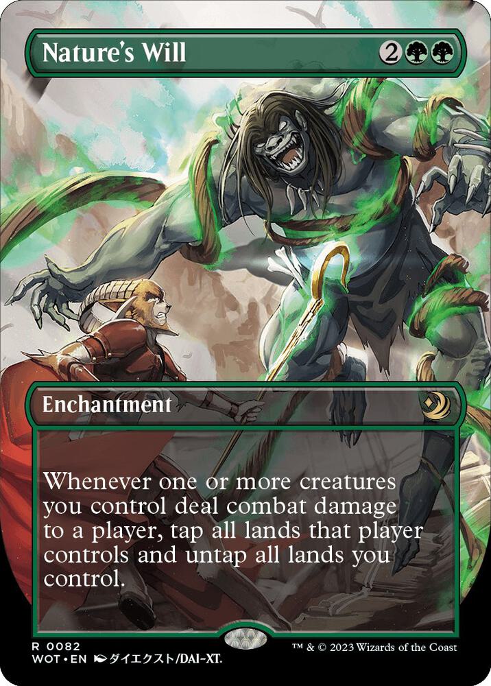 Nature's Will 82/63 (Wilds of Eldraine: Enchanting Tales)  - Borderless | Good Games Morley