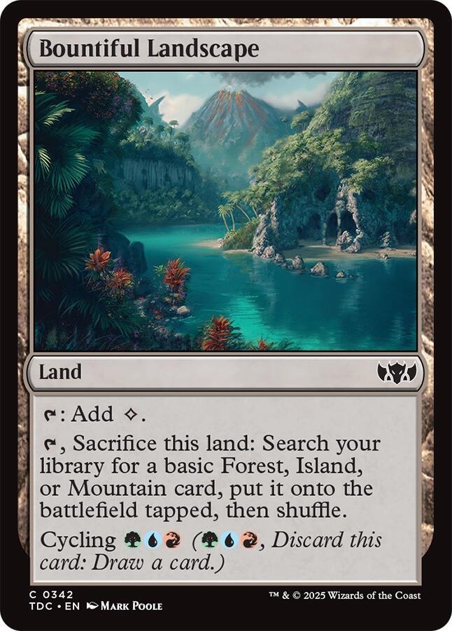 Bountiful Landscape 342 (Commander: Tarkir: Dragonstorm)  | Good Games Morley