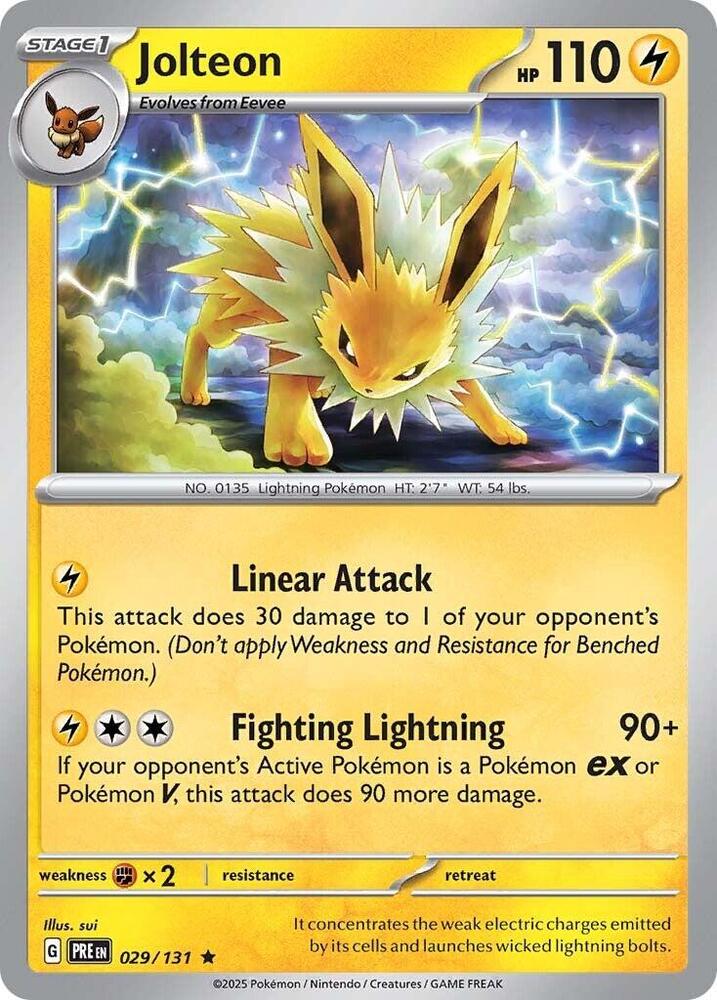 Jolteon 029/131 (SV: Prismatic Evolutions)  - Holofoil | Good Games Morley