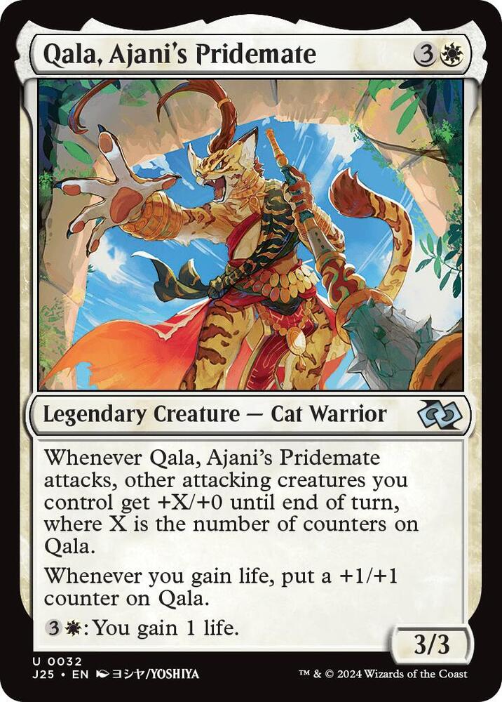 Qala, Ajani's Pridemate 32 (Foundations Jumpstart)  | Good Games Morley