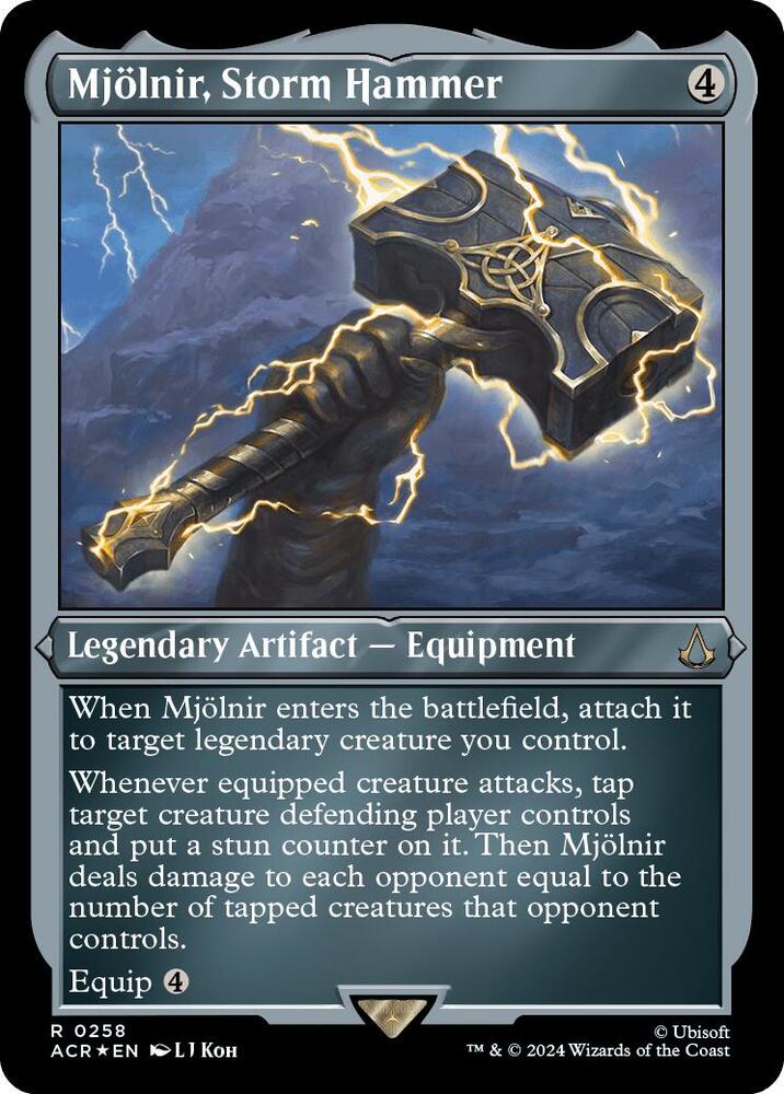 Mjölnir, Storm Hammer 258 (Universes Beyond: Assassin's Creed)  - Etched Foil | Good Games Morley