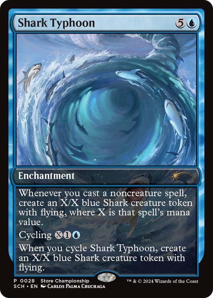 Shark Typhoon 28/49 (Game Day & Store Championship Promos)  - Full Art Foil | Good Games Morley