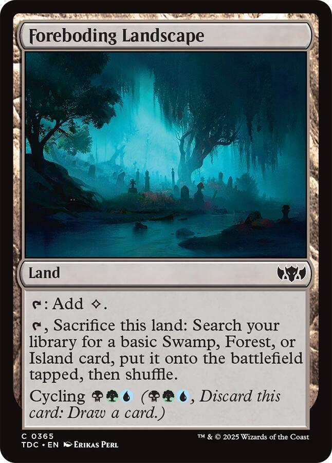 Foreboding Landscape 365 (Commander: Tarkir: Dragonstorm)  | Good Games Morley