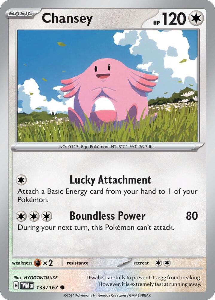 Chansey 133/167 (SV06: Twilight Masquerade)  | Good Games Morley