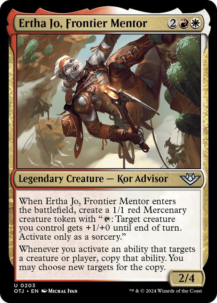 Ertha Jo, Frontier Mentor 203/286 (Outlaws of Thunder Junction)  | Good Games Morley