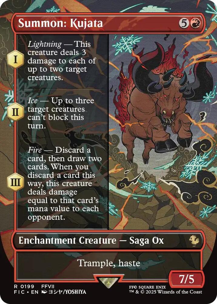 Summon: Kujata 199 (Commander: FINAL FANTASY)  - Borderless Foil | Good Games Morley