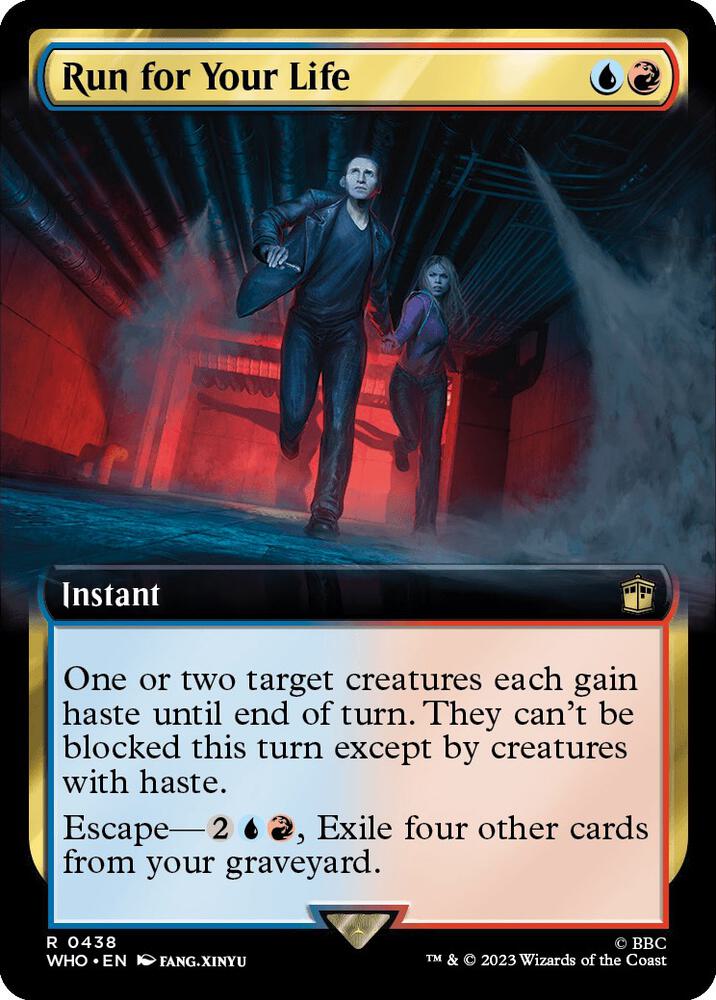 Run for Your Life 438/331 (Universes Beyond: Doctor Who)  - Extended Art Foil | Good Games Morley