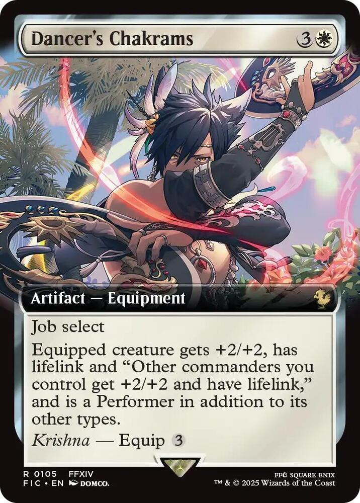 Dancer's Chakrams 105 (Commander: FINAL FANTASY)  - Extended Art | Good Games Morley