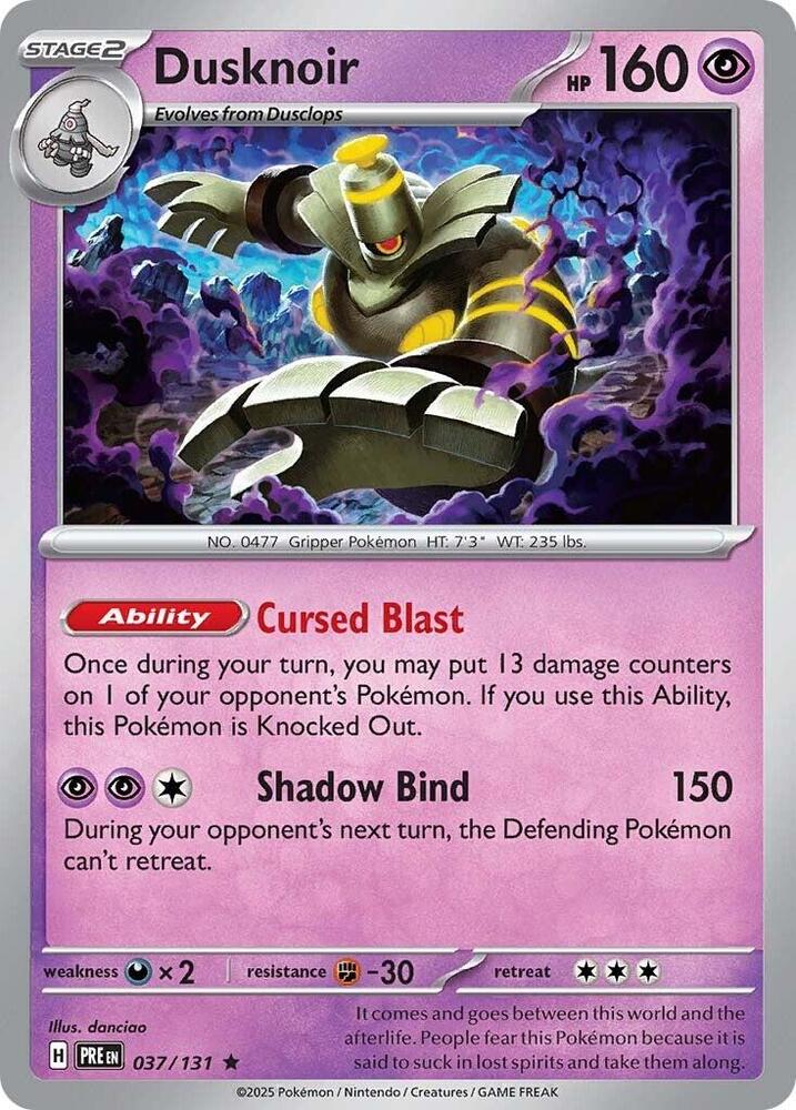 Dusknoir 037/131 (SV: Prismatic Evolutions)  - Holofoil | Good Games Morley
