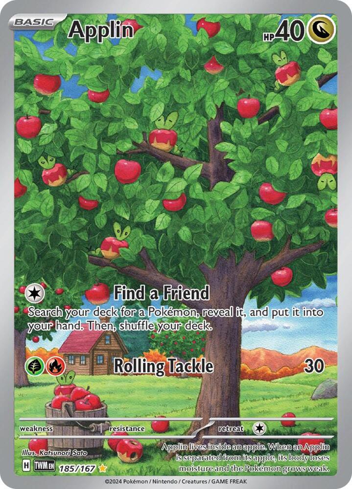Applin 185/167 (SV06: Twilight Masquerade)  - Holofoil | Good Games Morley