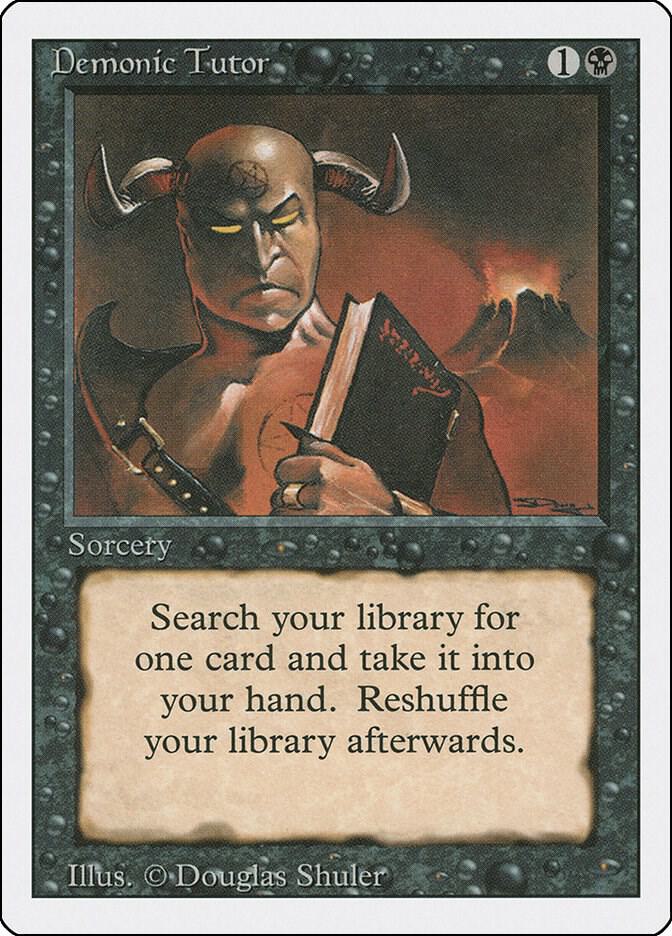 Demonic Tutor 105/306 (Revised Edition)  | Good Games Morley